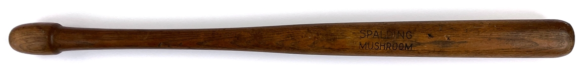 1910 (circa) Spalding Mushroom Baseball Bat - An Incredible Early Survivor