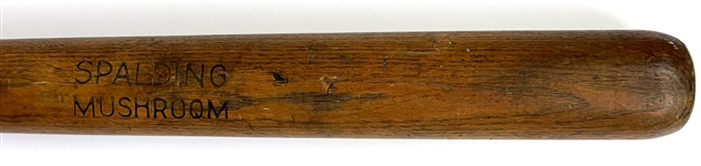 1910 (circa) Spalding Mushroom Baseball Bat - An Incredible Early Survivor
