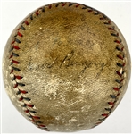 1928 New York Yankees  World Series Champion Team Signed Baseball with Babe Ruth on the Sweetspot (BAS)