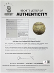 1928 New York Yankees  World Series Champion Team Signed Baseball with Babe Ruth on the Sweetspot (BAS)