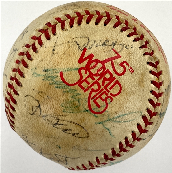 1978 New York Yankees World Series Champions and Legends Signed Baseball Incl. Joe DiMaggio, Roger Maris and Others (BAS)