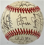 1997 St. Louis Cardinals Team Signed National League Baseball With 33 Signatures Incl. Mark McGwire, Tony La Russa and Dennis Eckersley (BAS)