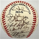 1997 St. Louis Cardinals Team Signed National League Baseball With 33 Signatures Incl. Mark McGwire, Tony La Russa and Dennis Eckersley (BAS)