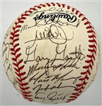 1997 St. Louis Cardinals Team Signed National League Baseball With 33 Signatures Incl. Mark McGwire, Tony La Russa and Dennis Eckersley (BAS)