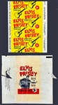 1956 Topps Elvis Presley Trading Cards 5¢ and 1¢ Wrappers (2)