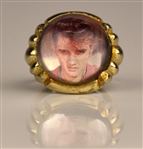 1956 Rare Elvis Presley Enterprises 18K Gold-Plated Adjustable Bubble Ring