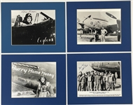 WW II FIghter Pilot Aces Signed 8x10 Photos Collection (12)