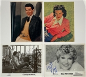 Hollywood Signed 8x10 Photo Collection of 18 Different (BAS) Incl. Jimmy Stewart, Mae West, Bruce Jenner and Others