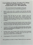President Jimmy Carter Signed 2007 Book <em>Palestine Peace Not Apartheid</em>