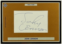 2022 Bowman Transcendent Collection #49CS-JL John Lennon Cut Signature Card - <strong>Graded MINT 9 by Beckett Authenticated</strong>