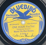Coleman Hawkins Twice-Signed 1936 Bluebird 78 RPM Single Tailspin Blues