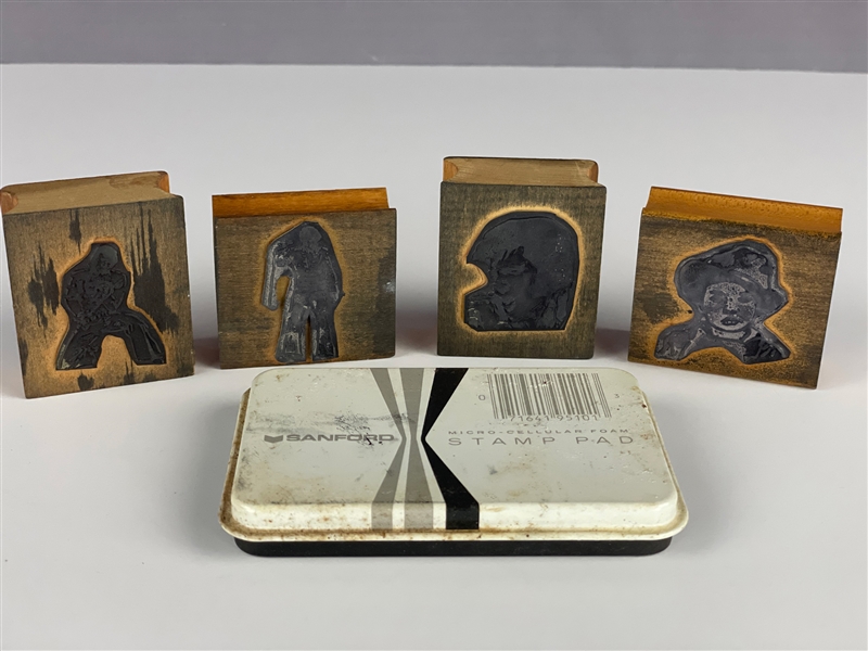 Elvis Presley Stampers from Graceland Offices with Original Ink Pad - From The Nancy Rooks Collection