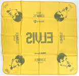 1970 Elvis Summer Festival International Hotel Gold Souvenir Scarf - HIGH GRADE EXAMPLE