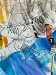 Massive 4 ft x 5 ft Painting of Miguel Cabrerra-Signed by Cabrerra (BAS)