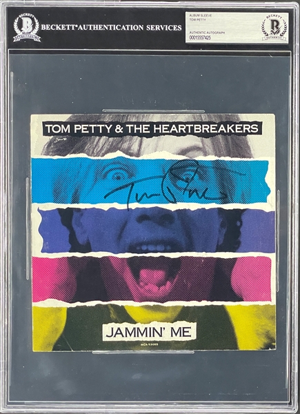 Tom Petty Signed "Jammin Me 45 Sleeve (BAS)