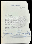 Joan Crawford Signed Letter and Studio Promotional Photo (2) (BAS)