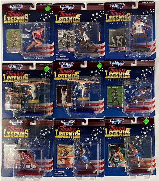 1989 to 1998 Starting Lineup "Legends" Collection of 27 Incl. 1996 "Timeless Legends" Complete Set 