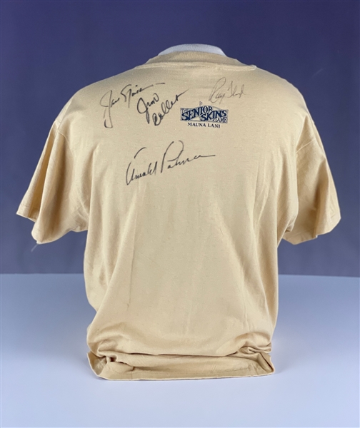 Senior Skins Game T-Shirt Signed by Jack Nicklaus, Arnold Palmer, Ray Floyd and Jim Colbert (BAS)