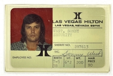 Sonny West Las Vegas Hilton`Security Captain Badge and ID Card