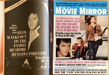 1971 Elvis Presley Pair of Original News Service Photographs Used in April 1972 <em>Movie Mirror Magazine</em>