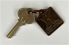 GeeGee Gambill's Pittsburgh Hilton Room Key from Elvis Presley's 1976 New Year's Eve Concert