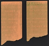 1971 Elvis Presley Ticket Stubs for his November 6, 1971, Concert at the Cleveland Public Auditorium - <em>Very Tough Early 70's Tickets</em>