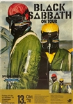 1978 Black Sabbath/Van Halen Concert Poster for October 13, 1978, Show in Uhingen, Germany 
