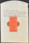 Axl Rose 1985 Handwritten Lyrics Collection (5 Different) Plus Early Guns & Roses Show Guest List and Other Documents
