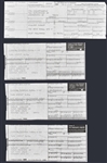 Axl Rose 1985 Handwritten Lyrics Collection (5 Different) Plus Early Guns & Roses Show Guest List and Other Documents