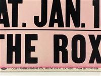 1986 Guns N' Roses Concert Poster for January 18, 1986, Show at The Roxy in Los Angeles - From The Collection Raz Cue (GNR's First Manager)