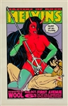 1994 Melvins Concert Poster by Designer Frank Kozik - Show in Minneapolis, October 6, 1994