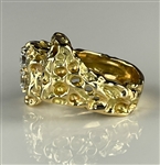Elvis Presley Owned Box Car Diamond and Gold Ring - Acquired Backstage at His Final Las Vegas Concert on Dec. 12, 1976