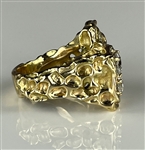 Elvis Presley Owned Box Car Diamond and Gold Ring - Acquired Backstage at His Final Las Vegas Concert on Dec. 12, 1976