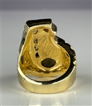 Elvis Presley Owned Musical Note Black Star Sapphire, Diamond and Gold Ring - Acquired Backstage at His Final Las Vegas Concert on Dec. 12, 1976