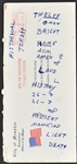 1971 Elvis Presley Handwritten Numerology Notes on Envelope - Given to Las Vegas Cocktail Waitress (Elvira "Mistress of the Dark")