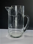 1950s Elvis Presley "EP" Monogrammed Glass Pitcher - Used in His Bedroom at Graceland - Given to His Uncle Earl 
