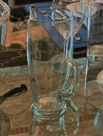 1950's Elvis Presley EP Monogrammed Glass Pitcher - Used in His Bedroom at Graceland - Given to His Uncle Earl 
