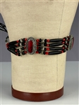 1975 Elvis Presley Stage-Worn Silver and Red Turquoise Native American Necklace - Give to Mary Sumner at the Las Vegas Hilton