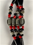 1975 Elvis Presley Stage-Worn Silver and Red Turquoise Native American Necklace - Give to Mary Sumner at the Las Vegas Hilton