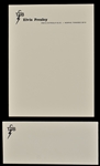 1970 Elvis Presley’s “TCB” Letterhead and Envelopes  - An Early Version of the Famous Stationery - From the Felton Jarvis Estate