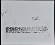 1958 Ted Williams Original New Service Photo Used for Card 1959 Fleer #79 “Where Ted Stands”