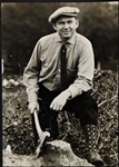 1910's Duffy Lewis Original News Service Photo – Member of The Boston Red Sox “Golden Outfield”