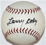 Larry Doby Single Signed 12-Inch Softball – A High Grade Unique Signed Item! (BAS)