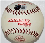 Larry Doby Single Signed 12-Inch Softball – A High Grade Unique Signed Item! (BAS)
