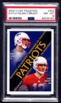 2000 Fleer Football Complete Set (396) Including #352 Tom Brady Rookie Card PSA NM-MT 8