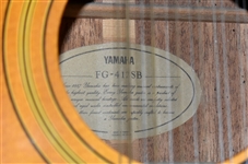 Stevie Ray Vaughan Signed Backstage Pass on a Yamaha 12-String Acoustic Guitar, 1990 Concert Ticket and Two 1980's Guitar Picks (BAS)