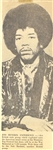 1968 Jimi Hendrix Photographs (2) Taken Backstage at March 21, 1968, Concert in Rochester, New York (2) Plus Six Newspaper Clippings About Show
