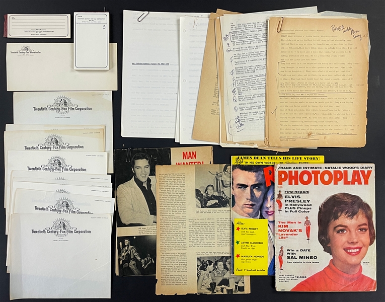 Elvis Presley <em>Love Me Tender</em> Office Files Collection From Trude Forsher Archive (More than 80 Pieces)