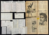 Elvis Presley <em>Loving You</em> Files Collection From Trude Forsher Archive (More than 30 Pieces)