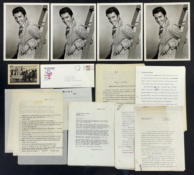 Elvis Presley <em>Jailhouse Rock</em> Files Collection From Trude Forsher Archive (More than 30 Pieces)